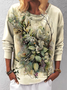Casual Loose Crew Neck Sweatshirt