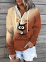 Casual Zipper Hoodie Sweatshirt