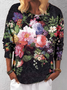 Casual Loose Crew Neck Sweatshirt