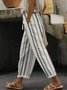 Loose Casual Geometric Pants