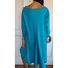 Plain Casual V Neck Dress With No