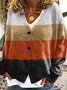 Striped Casual Cardigan