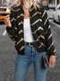 Others Geometric Casual Loose Jacket