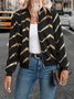 Others Geometric Casual Loose Jacket