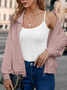 Plain Zipper Casual Jacket