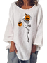 Cotton And Linen Loose Casual Blouse
