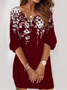 Regular Fit Buckle Casual Dress With No