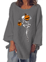 Cotton And Linen Loose Casual Blouse