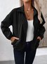 Casual Loose Plain Jacket
