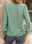 Casual Crew Neck Loose Blouse