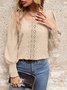 Casual Crew Neck Loose Blouse