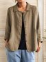 Others Zipper Casual Plain Jacket