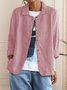 Others Zipper Casual Plain Jacket