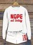 Cotton Casual Two-Piece Set