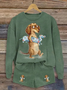 Crew Neck Casual Loose Two-Piece Set