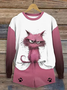 Crew Neck Casual Loose Two-Piece Set