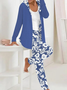 Casual Loose Floral Two-Piece Set