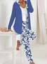 Casual Loose Floral Two-Piece Set