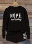Crew Neck Casual Loose Two-Piece Set
