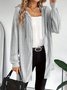 Loose Casual Hoodie Plain Jacket