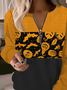 Crew Neck Loose Casual Sweatshirt