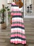 Striped Casual Regular Fit Dress With No