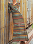 Jersey Ethnic Casual Dress With No