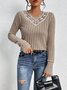 Casual Loose V Neck Blouse