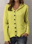Casual Pockets Sweater coat