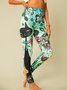 Animal Regular Fit Cotton Blends Leggings