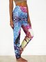 Animal Regular Fit Cotton Blends Leggings
