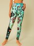 Animal Regular Fit Cotton Blends Leggings