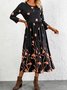 Loosen Elegant Floral Maxi