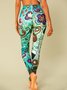 Animal Regular Fit Cotton Blends Leggings