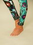 Animal Regular Fit Cotton Blends Leggings