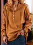 Cotton Casual Solid Hoodies & Sweatshirt