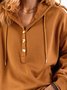 Cotton Casual Solid Hoodies & Sweatshirt