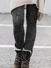 Cotton Blends Casual Leggings