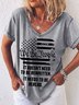 Casual Cotton Blends Loosen T-shirt