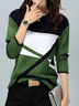 Geometric Cotton Blends Regular Fit T-shirt