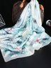 Abstract Print Silk Scarf