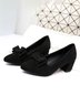 Spring Chunky Heel Pumps