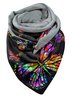 Simple Butterfly Print Warm Triangle Scarf