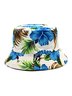 Cotton Flower Print Bucket Hat