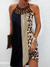 Crew Neck Loosen Leopard Shorts