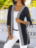 Casual Striped Loose Cardigans