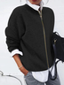Plain Loose Casual Cardigan