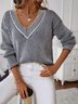 Casual Yarn/Wool Yarn Sweater