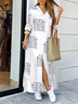 Casual Striped Dress With No