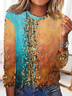 Jersey Casual Loose Crew Neck T-Shirt